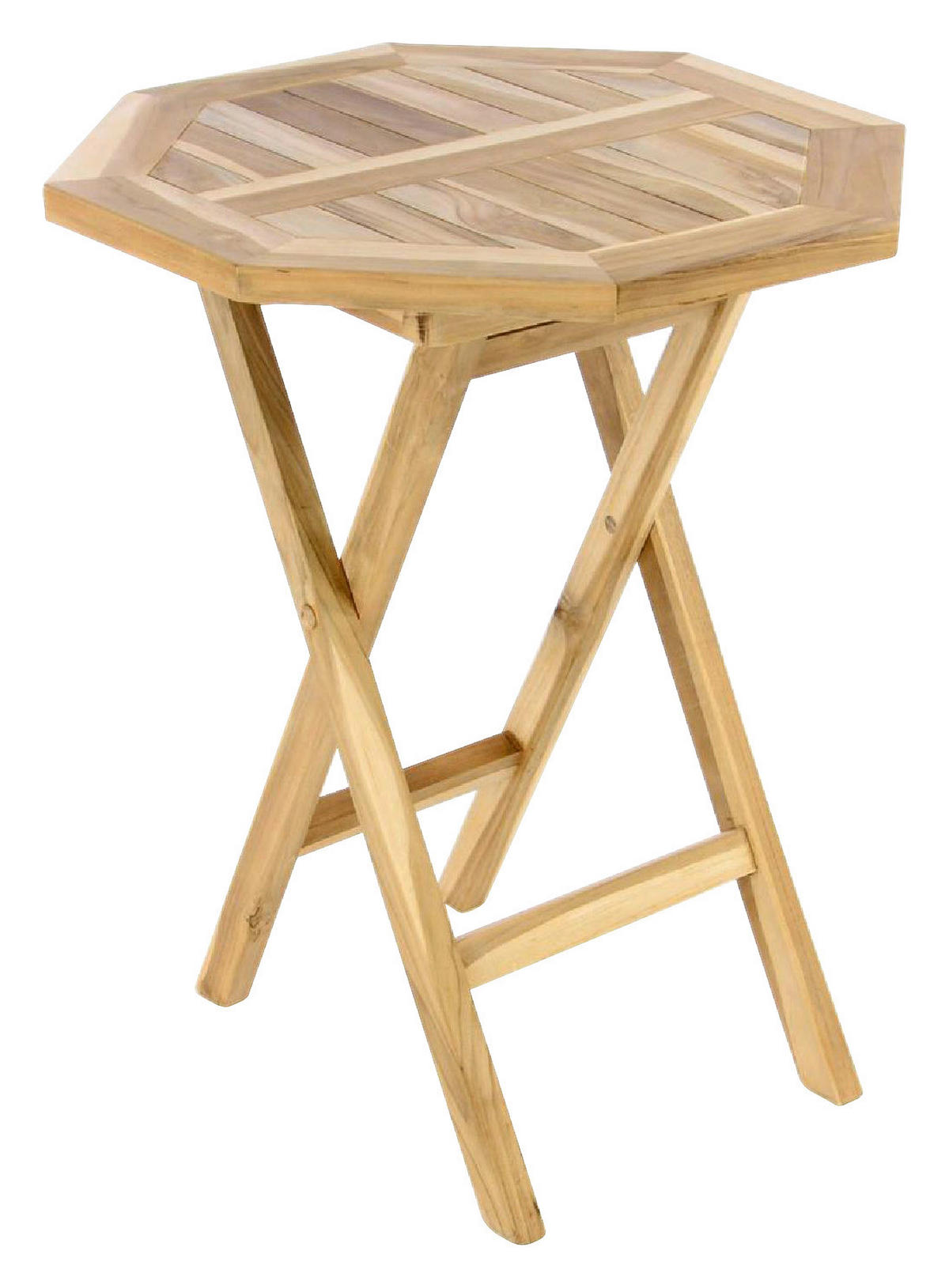 VCM Beistelltisch natur Holz H/D: ca. 75x60 cm Beistelltisch - natur (60,00/75,00cm) - VCM