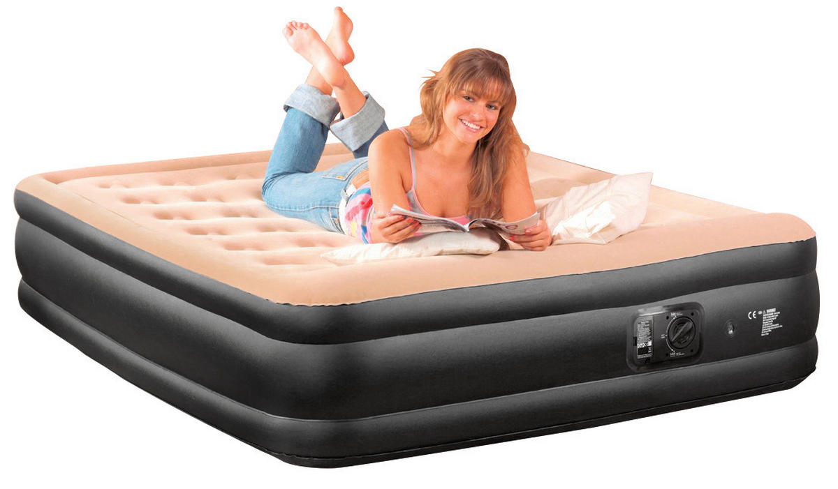 Happy People Luftbett anthrazit B/H/L: ca. 157x47x203 cm Luftbett_aufblasbar - anthrazit/grau (203,00/157,00/47,00cm) - Happy People