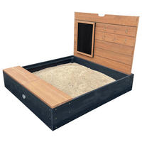 AXI Sandkasten Mandy grau B/H/T: ca. 90x74x100 cm Mandy - braun/gelb (90,00/74,00/100,00cm) - AXI