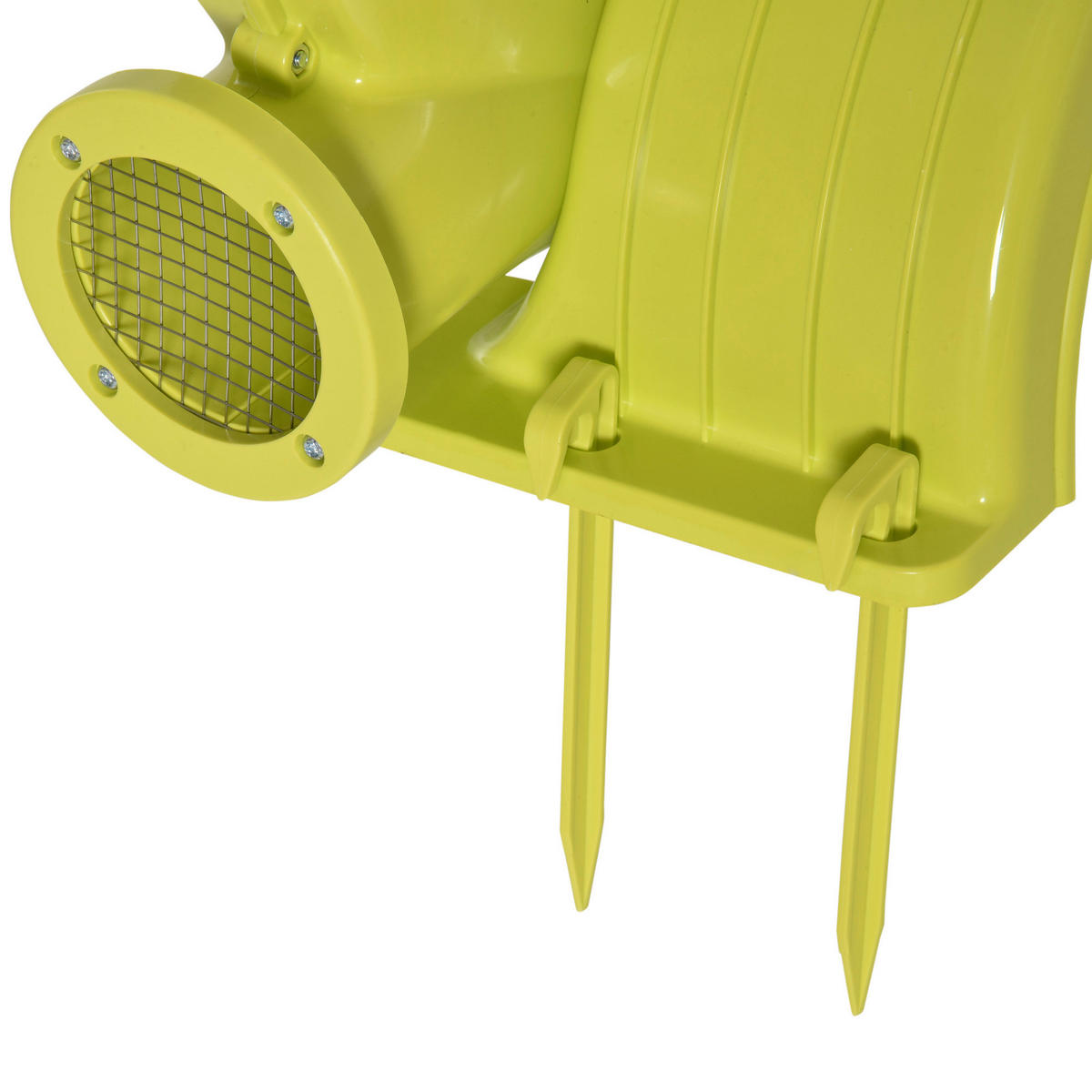 Outsunny Luftpumpe leichter Transport gelb Kunststoff B/H/L: ca. 26x34x35 cm Luftpumpe 342-029V90 - gelb/grün (35,00/26,00/34,00cm) - Outsunny