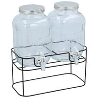 CUISINE ELEGANCE Getränkespender schwarz Glas B/H/L: ca. 17x32,5x33 cm Getränkespender - schwarz/transparent (33,00/17,00/32,50cm) - CUISINE ELEGANCE