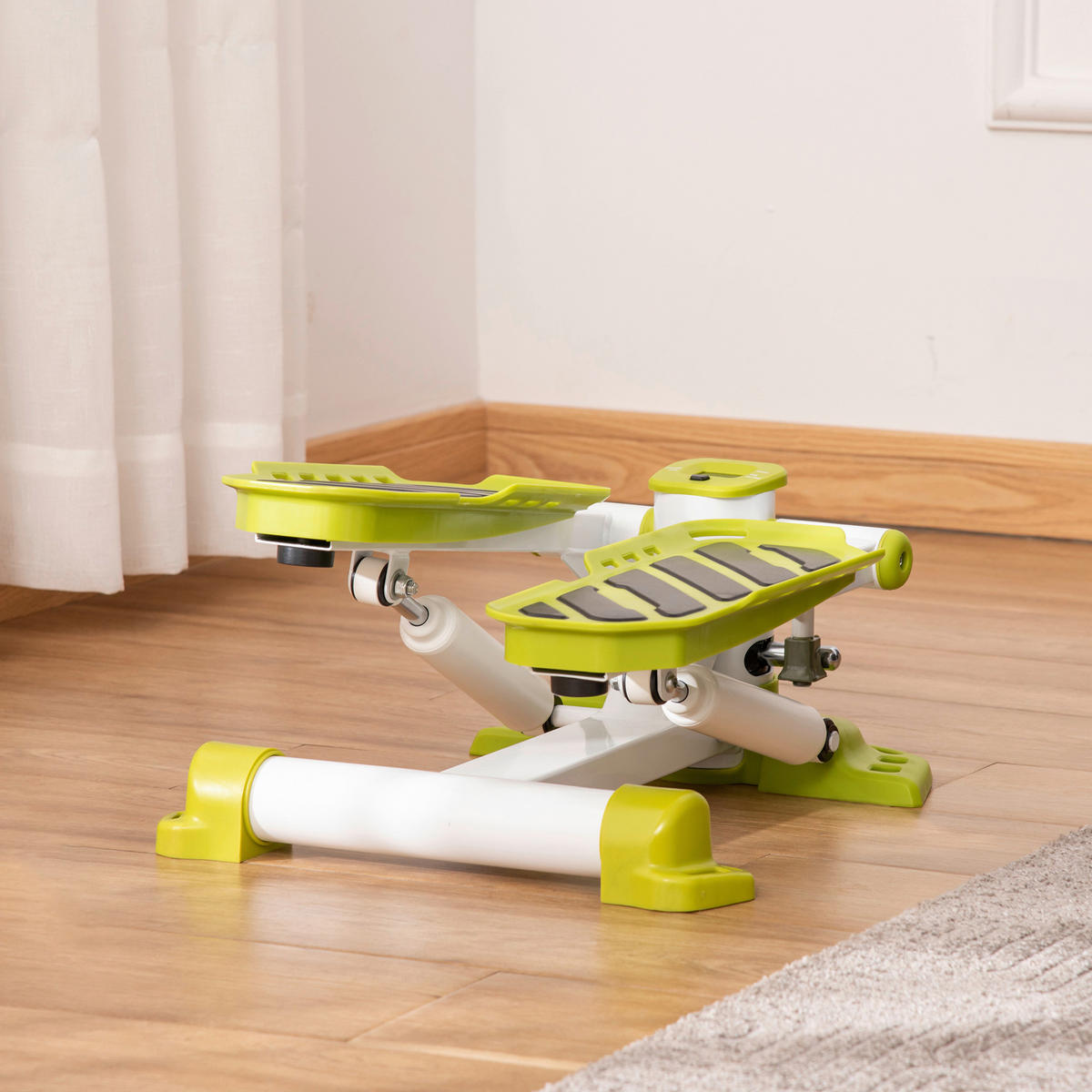 HOMCOM Mini Stepper gelb Stahl B/H/L: ca. 34x21x48 cm Mini Stepper - weiß/gelb (48,00/34,00/21,00cm) - HOMCOM