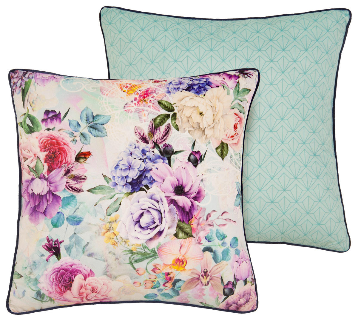 Dekokissen Anamin Polysamt Anamin - Multi (48,00/48,00cm) - Descanso