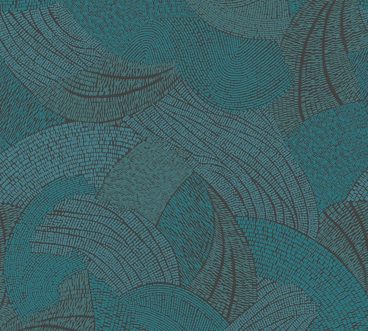 A.S.Création Vliestapete schwarz grün blau B/H/D: ca. 53x1005x9,2 cm Vliestapete - blau/schwarz (9,20/1005,00cm) - A.S.Creation