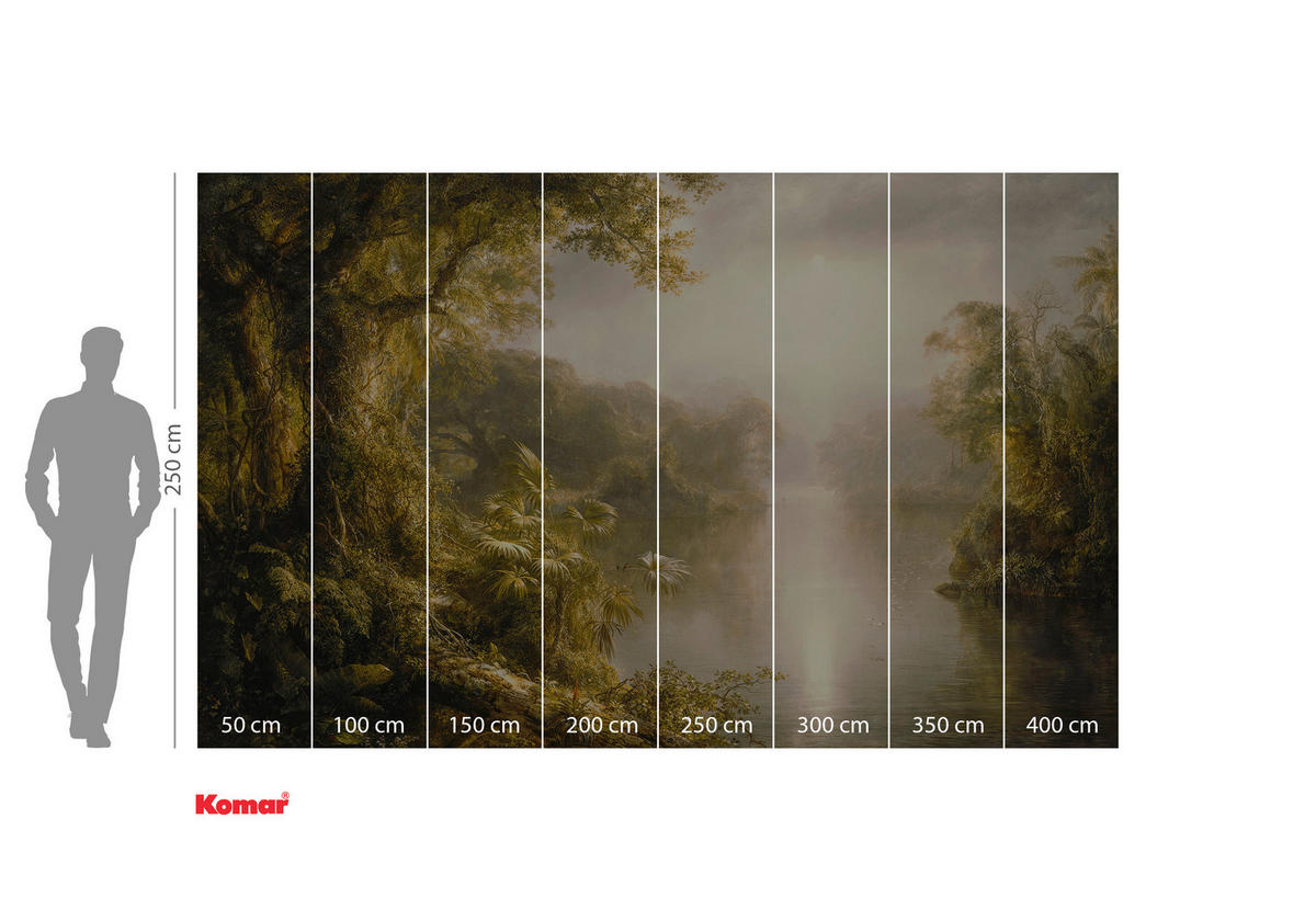 Komar Fototapete Rio de Luz Landschaft B/L: ca. 400x250 cm Rio de Luz - (400,00/250,00cm) - Komar