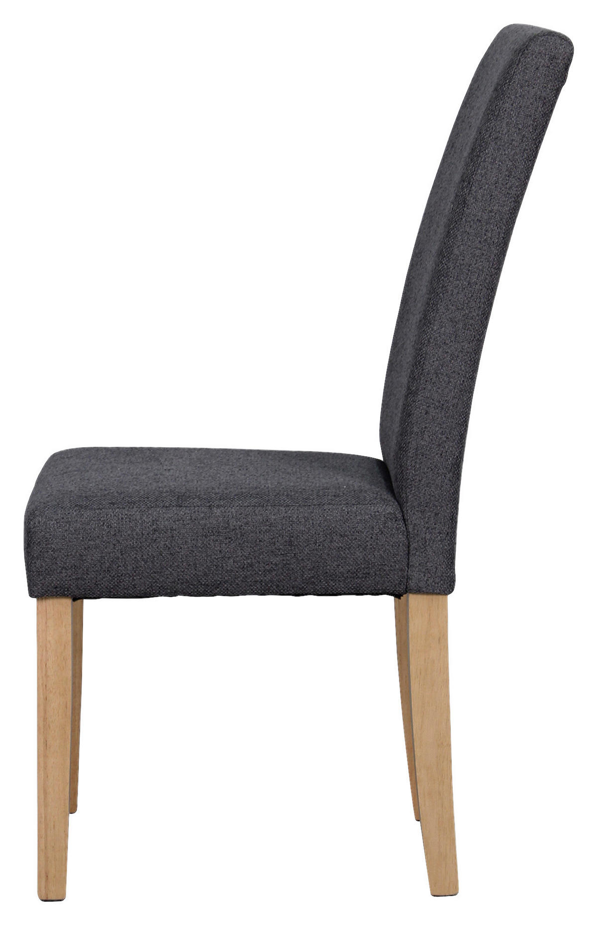 Stuhl ELIAS dunkelgrau natur Stoff B/H/T: ca. 47x99,5x60 cm ELIAS - natur/dunkelgrau (47,00/99,50/60,00cm) - byLIVING