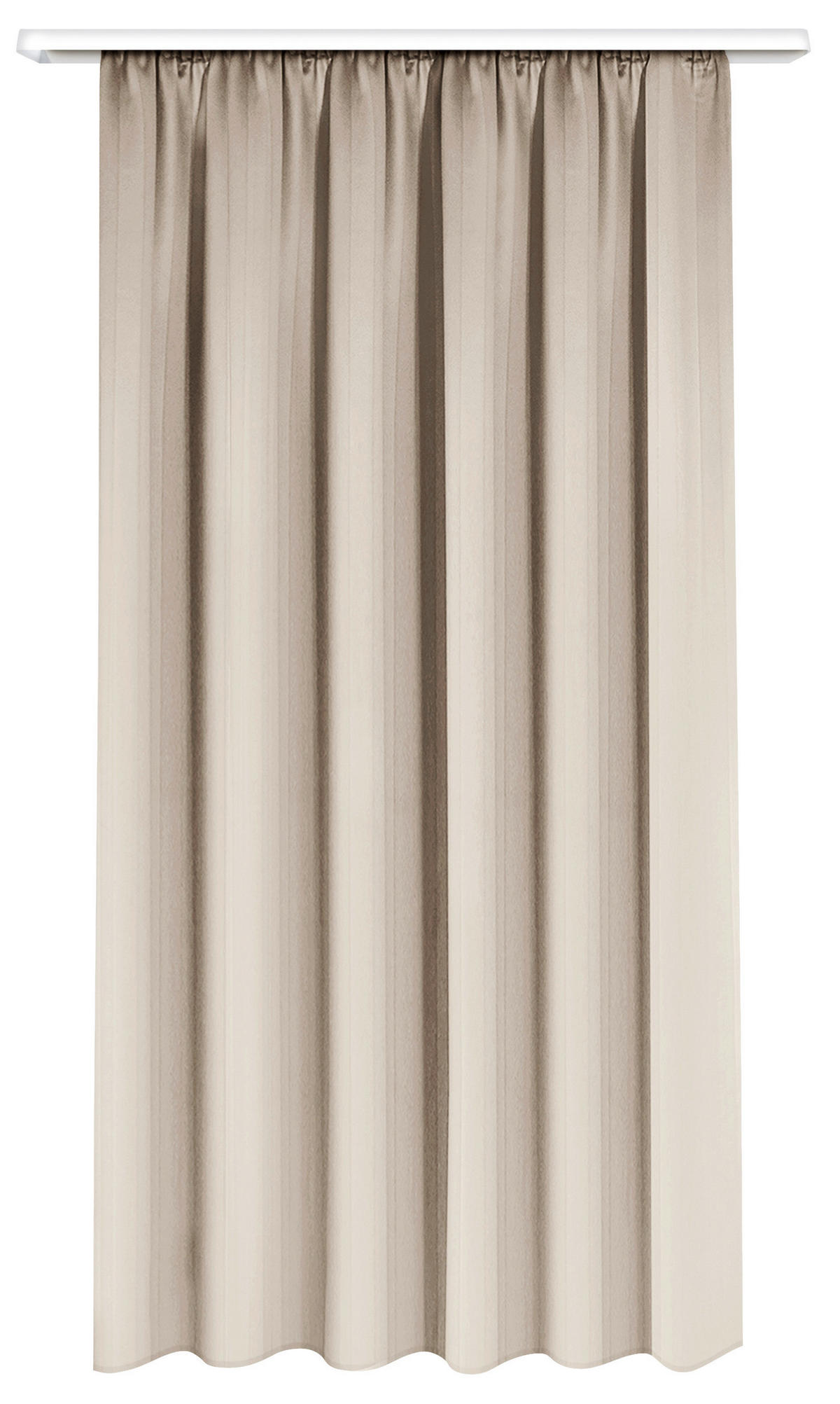 POCOline Verdunklungsvorhang Luna beige B/L: ca. 135x175 cm Luna - beige (135,00/175,00cm) - POCOline