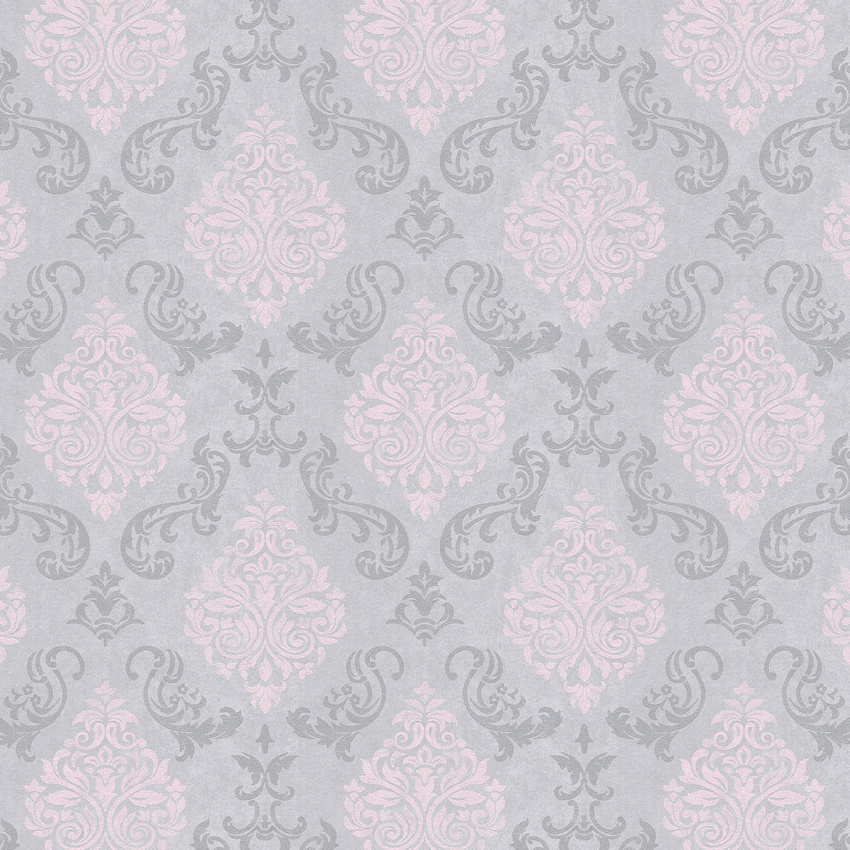 Vliestapete Ornament grau rosa B/L: ca. 53x1005 cm Vliestapete_95372-6 - rosa/grau (53,00/1005,00cm)