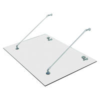 HOMCOM Vordach transparent Glasvordach 02-0553 - transparent - HOMCOM