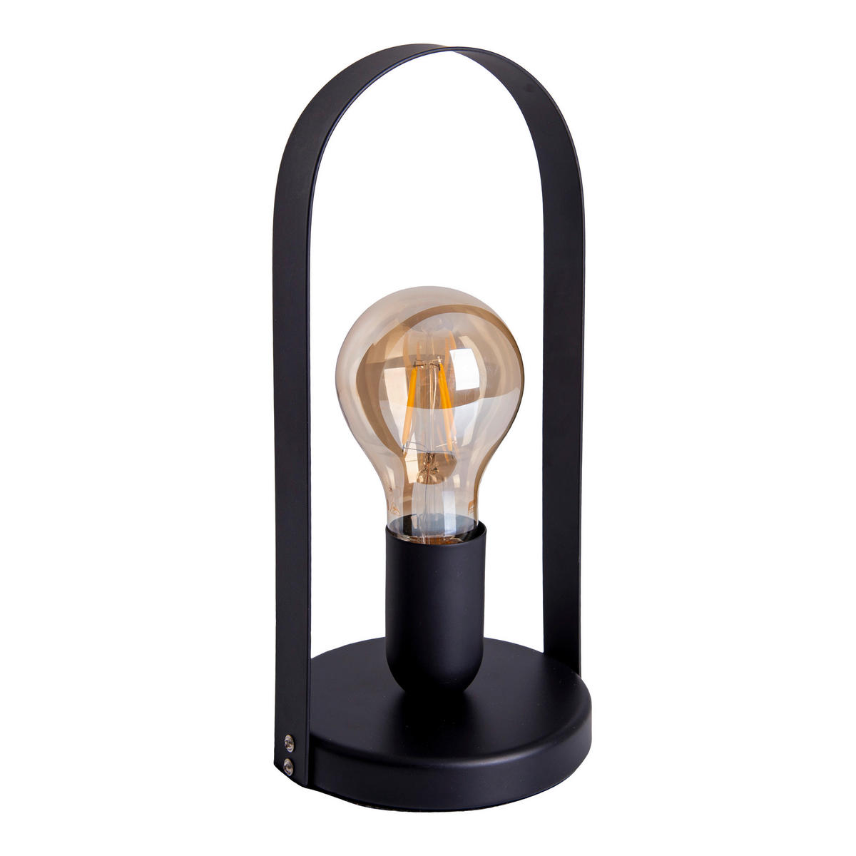 Näve Leuchten Tischleuchte schwarz Metall B/H/T/D: ca. 13,5x28,5x13,5x13,5 cm E27 1 Brennstellen FARO - schwarz (13,50/28,50/13,50cm) - Näve Leuchten