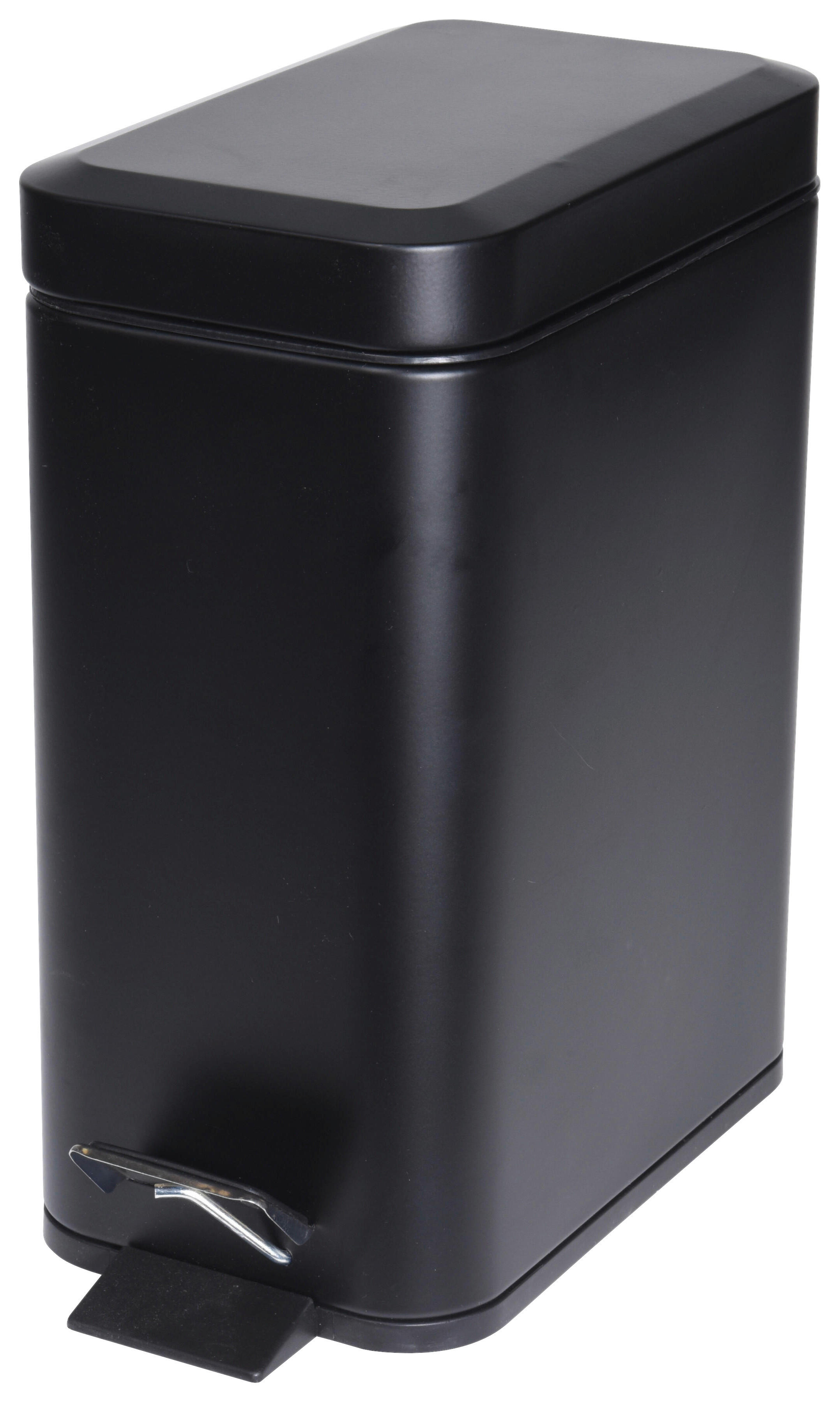 Treteimer schwarz Metall B/H/L: ca. 29x14,2x30,5 cm Treteimer 5l - schwarz (30,50/29,00/14,20cm)