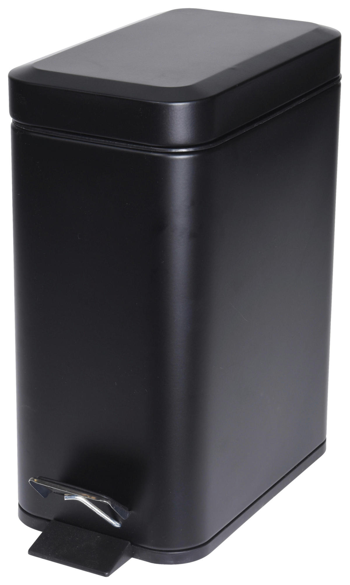 Treteimer schwarz Metall B/H/L: ca. 29x14,2x30,5 cm Treteimer 5l - schwarz (30,50/29,00/14,20cm)