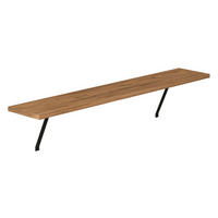 Regalhalter Adin braun Spanplatte B/H/T: ca. 110x21,5x18 cm Adin - braun (110,00/21,50/18,00cm) - moebel17