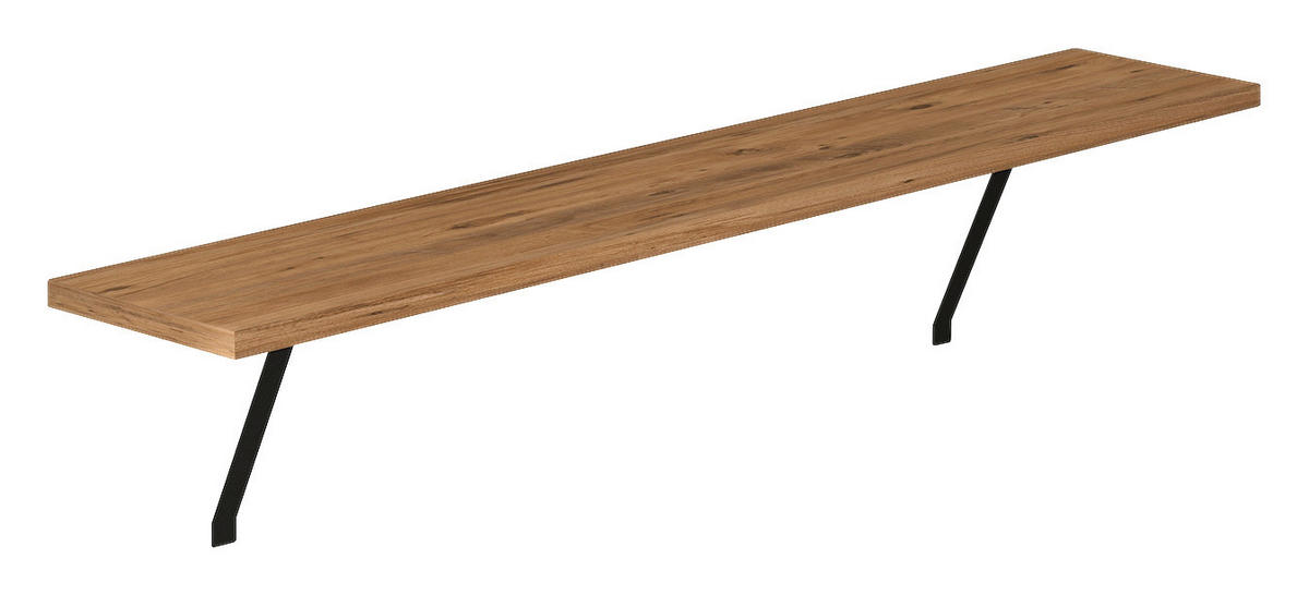 Regalhalter Adin braun Spanplatte B/H/T: ca. 110x21,5x18 cm Adin - braun (110,00/21,50/18,00cm) - moebel17