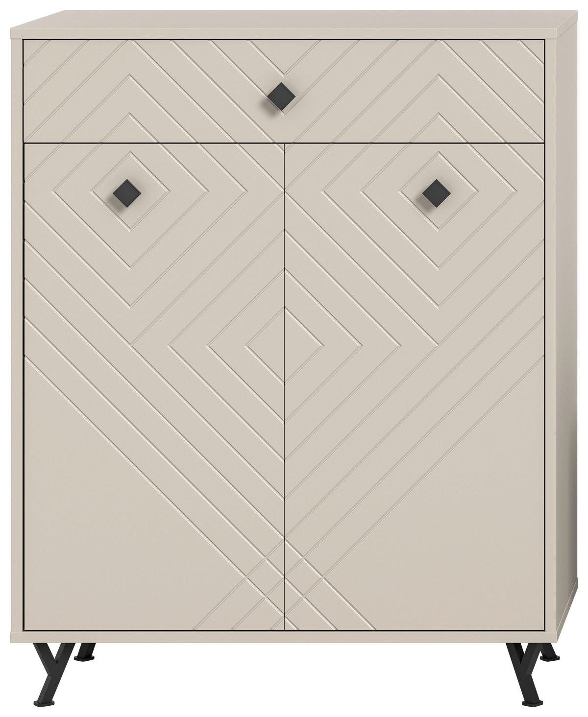 Schuhkommode NOTES sandbeige sandbeige matt B/H/T: ca. 80x100x35 cm NOTES - sandbeige (80,00/100,00/35,00cm) - xonox.home