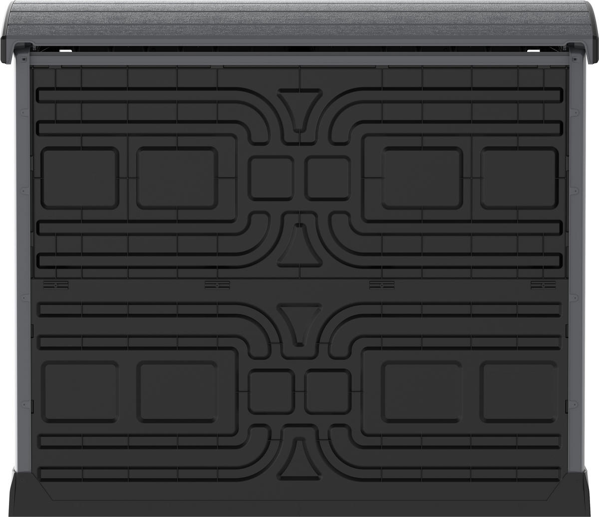 VCM Mülltonnenbox 2er StoreAway grau Kunststoff B/H/L: ca. 145x125x83 cm StoreAway - grau (83,00/145,00/125,00cm) - VCM