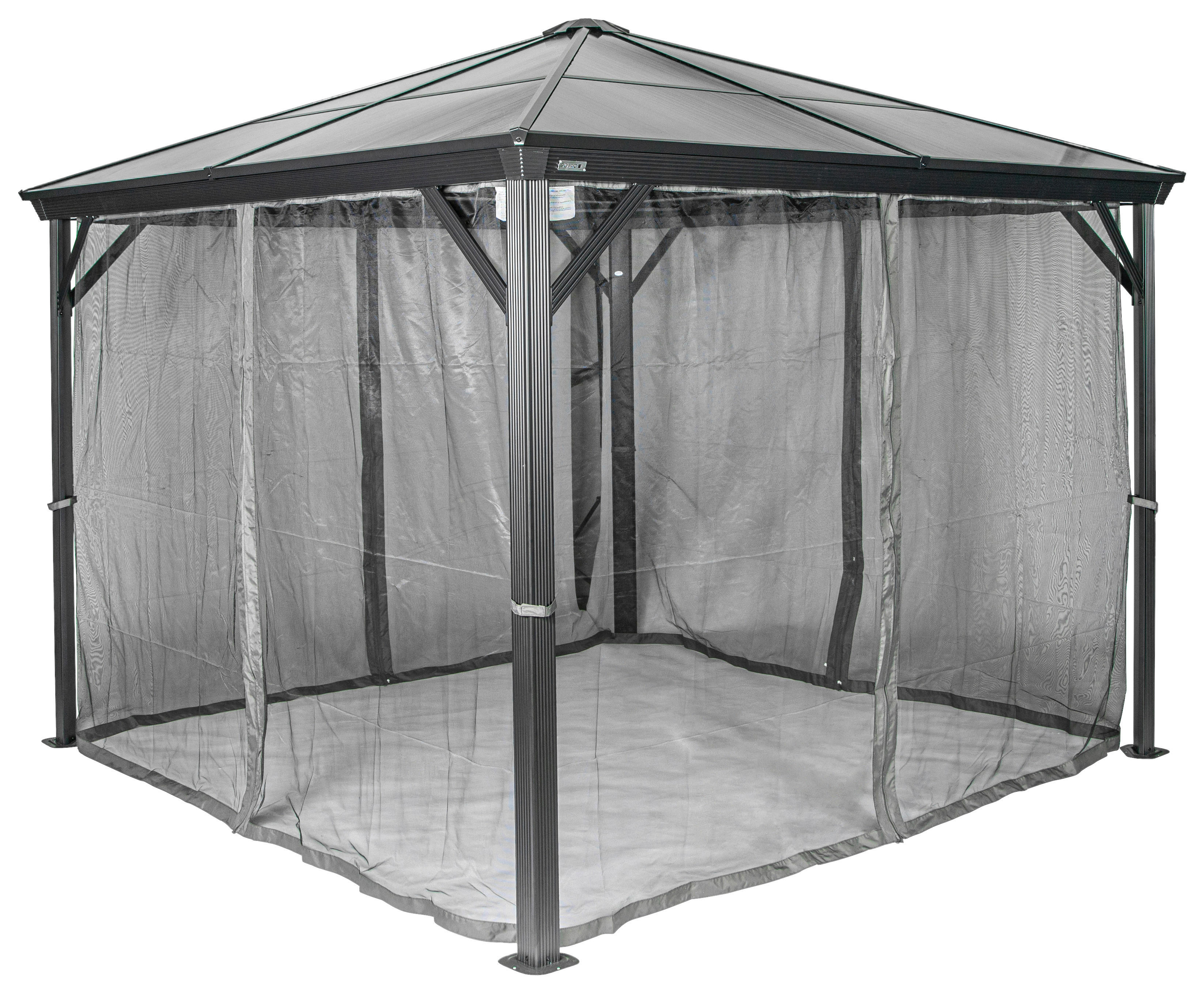 Sojag Pavillon Verona anthrazit Aluminium B/H/L: ca. 298x260x298 cm Verona - anthrazit (298,00/298,00/260,00cm) - Sojag