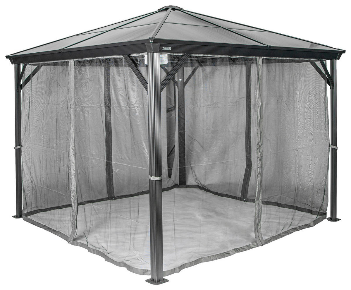 Sojag Pavillon Verona anthrazit Aluminium B/H/L: ca. 298x260x298 cm Verona - anthrazit (298,00/298,00/260,00cm) - Sojag