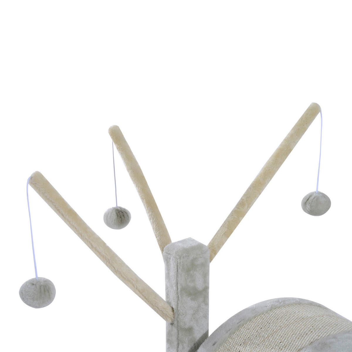 PawHut Spielbaum grau Spanplatte B/H/L: ca. 38x40x38 cm Spielbaum - grau (38,00/38,00/40,00cm) - PawHut