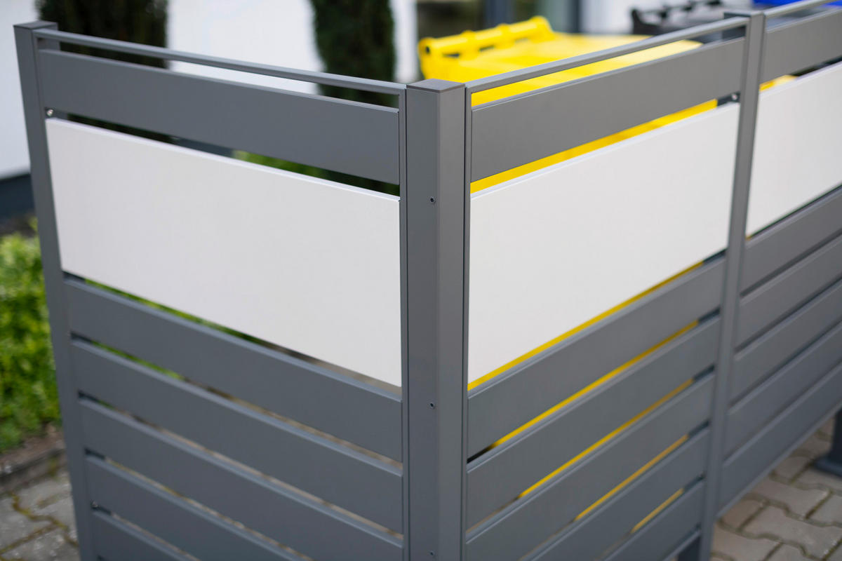 Westmann MülltonnenverkleidungBox Planum Box Planum - anthrazit/silber (90,00/410,00/120,00cm) - Westmann