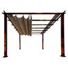 Paragon Outdoor Pavillon Florida braun Metall B/H/L: ca. 350x235x350 cm Florida - braun (350,00/350,00/235,00cm) - Paragon Outdoor