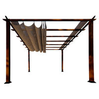 Paragon Outdoor Pavillon Florida braun Metall B/H/L: ca. 350x235x350 cm Florida - braun (350,00/350,00/235,00cm) - Paragon Outdoor