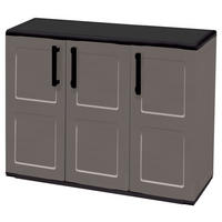 ArtPlast Kunststoffschrank Free niedrig grau Kunststoff B/H/T: ca. 102x84x37 cm Free niedrig - grau (102,00/84,00/37,00cm) - Artplast