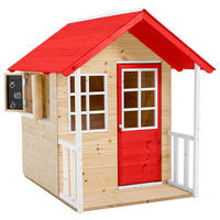 Zwerkules Spielhaus Lolla grau B/H/L: ca. 120x139x135 cm Lolla - weiß/natur (135,00/120,00/139,00cm) - Zwerkules