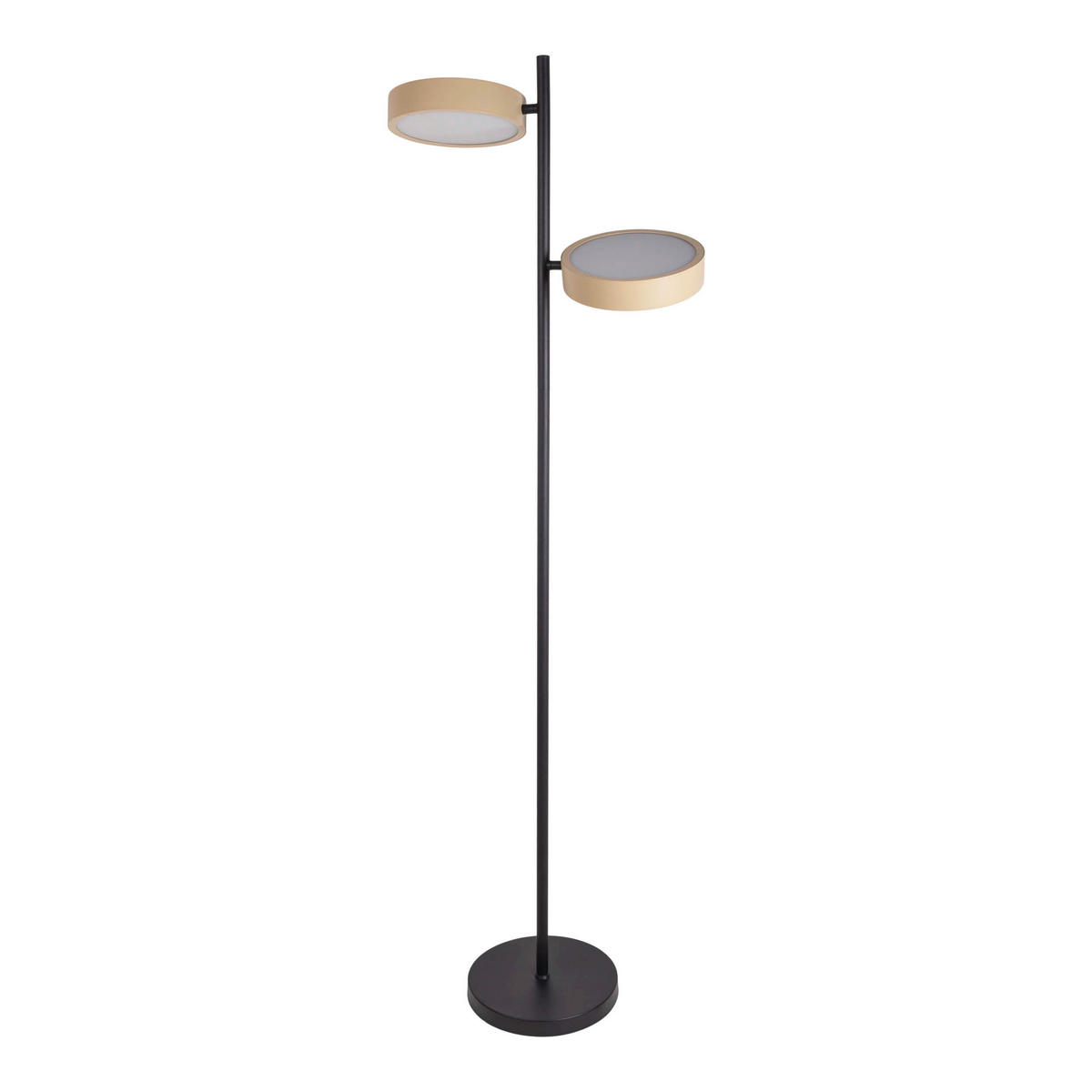Näve Leuchten LED-Stehleuchte beige Kunststoff Metall B/H/T: ca. 53x165x28 cm TESSA - beige (53,00/165,00/28,00cm) - Näve Leuchten