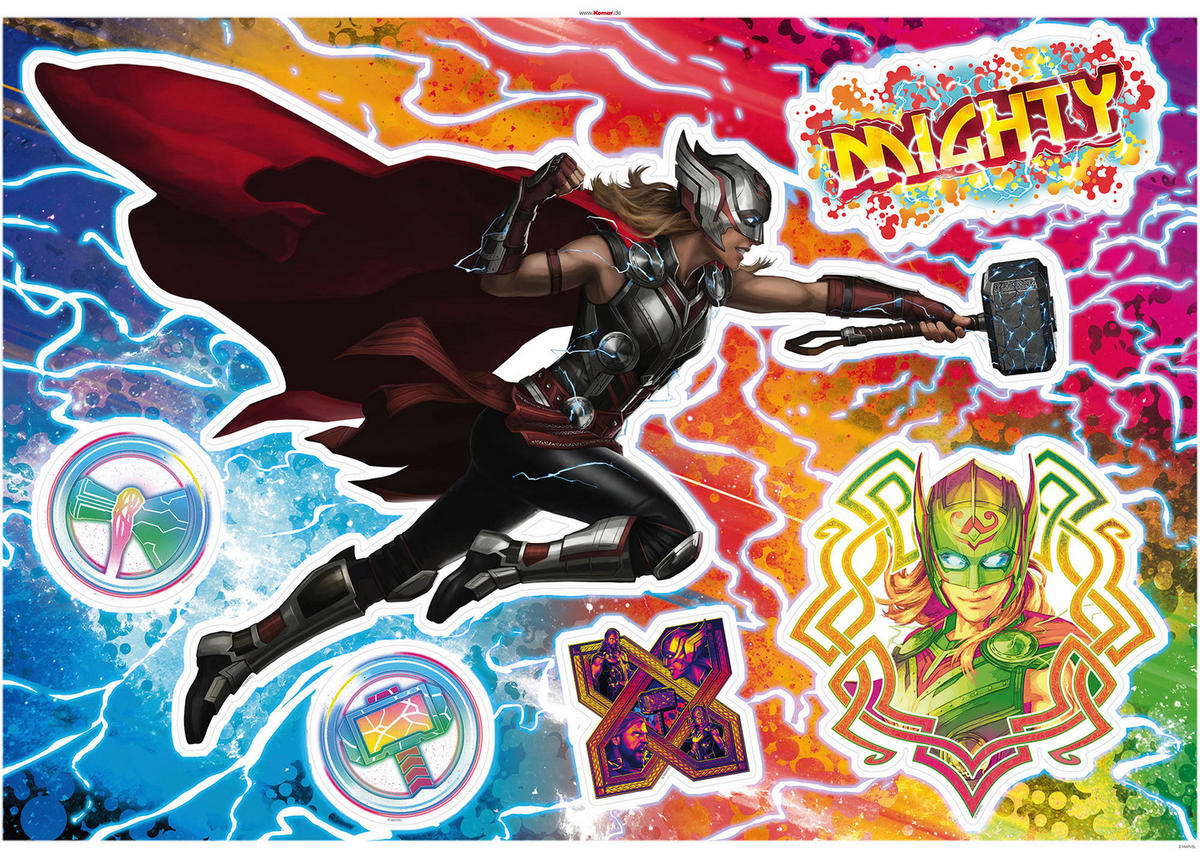 Komar Wandtattoo Thor4 - Mighty Jane Disney Thor4 - Mighty Jane B/L: ca. 100x70 cm Thor4 - Mighty Jane - (100,00/70,00cm) - Komar