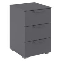 Nachtkonsole Aditio grau B/H/T: ca. 40x61x42 cm Aditio - Alu/grau (40,00/61,00/42,00cm)