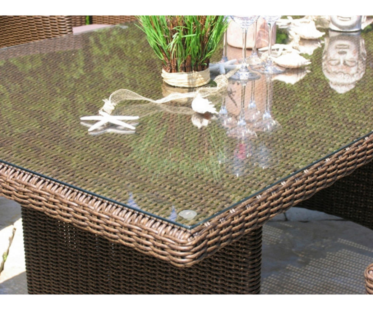 Grasekamp Gartentisch Ibiza braun Polyrattan B/H/L: ca. 90x73x150 cm Ibiza - braun (150,00/90,00/73,00cm) - Grasekamp