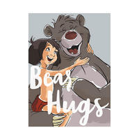 Komar Poster Bear Hug Disney B/L: ca. 30x40 cm Bear Hug - (30,00/40,00cm) - Komar