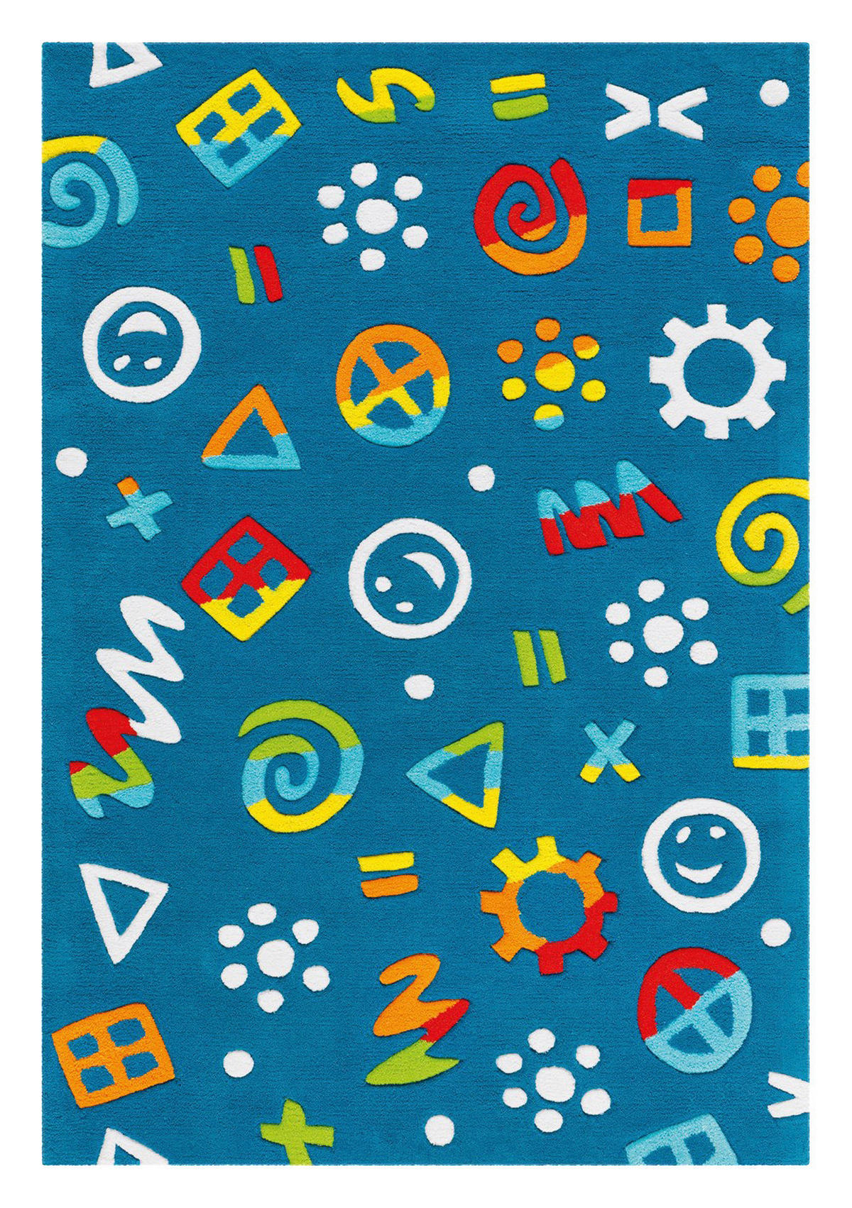 Arte Espina Kurzflorteppich Spirit Glowy 3146 blau B/L: ca. 110x160 cm Spirit Glowy 3146 - blau (110,00/160,00cm) - Arte Espina