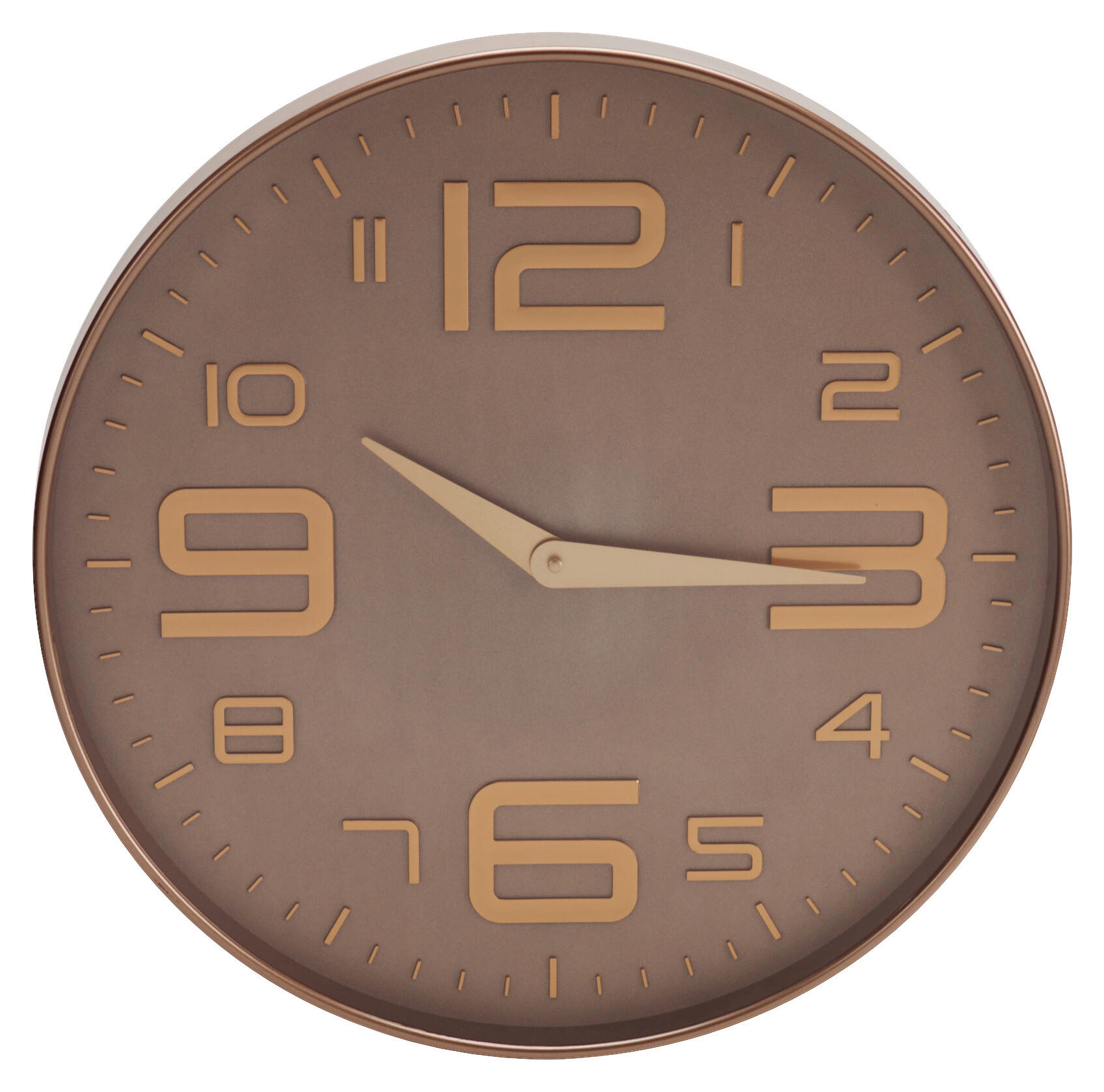 Wanduhr braun Wanduhr - orange/braun