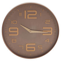 Wanduhr braun Wanduhr - orange/braun