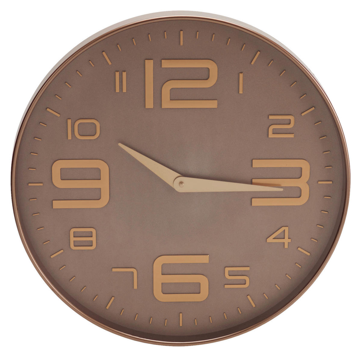 Wanduhr braun Wanduhr - orange/braun