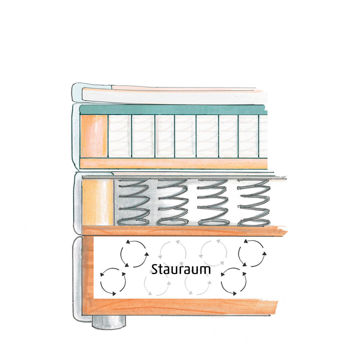 Boxspringbett Modesto Silbergrau Modesto - Silbergrau (128,00/106,00/216,00cm)
