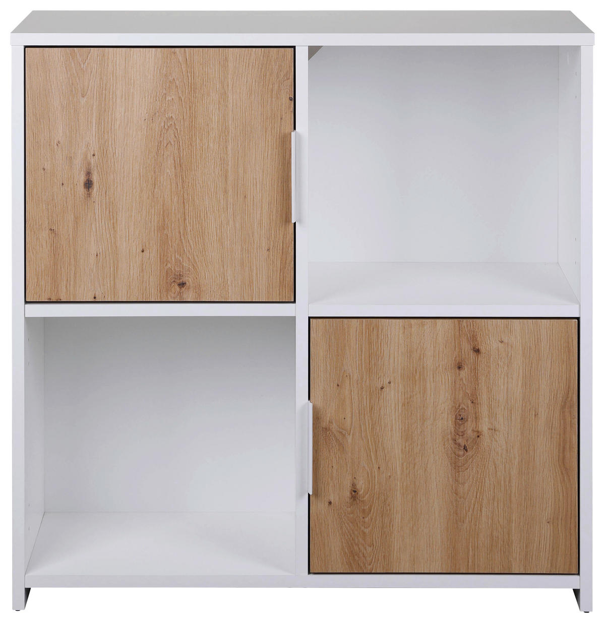 Standregal Pepeto 2T weiß weiß beschichtet Optik B/H/L: ca. 30x77x77 cm Pepeto 2T weiß - weiß (77,00/30,00/77,00cm) - Inter Link
