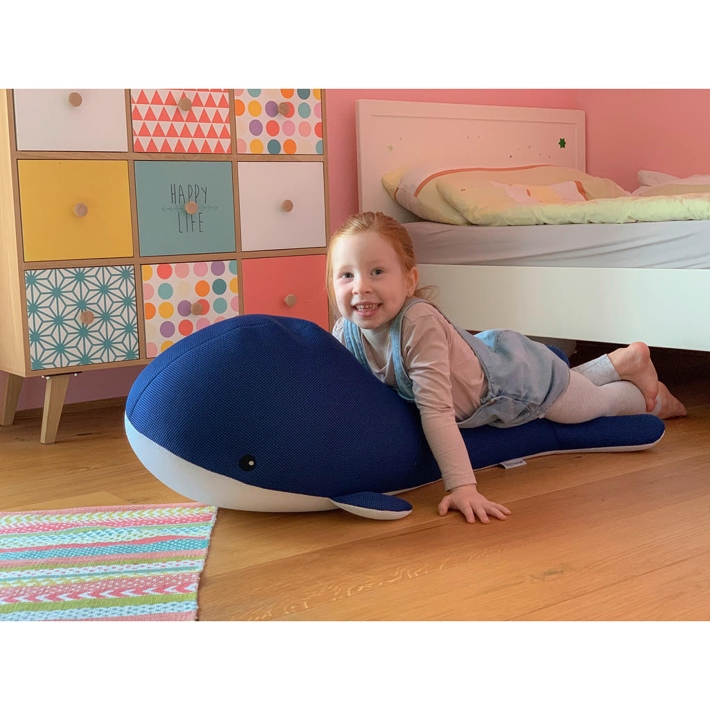 Westmann Sitzsack Schwimmtier Wal blau P... Westmann Sitzsack Schwimmtier Wal blau P...