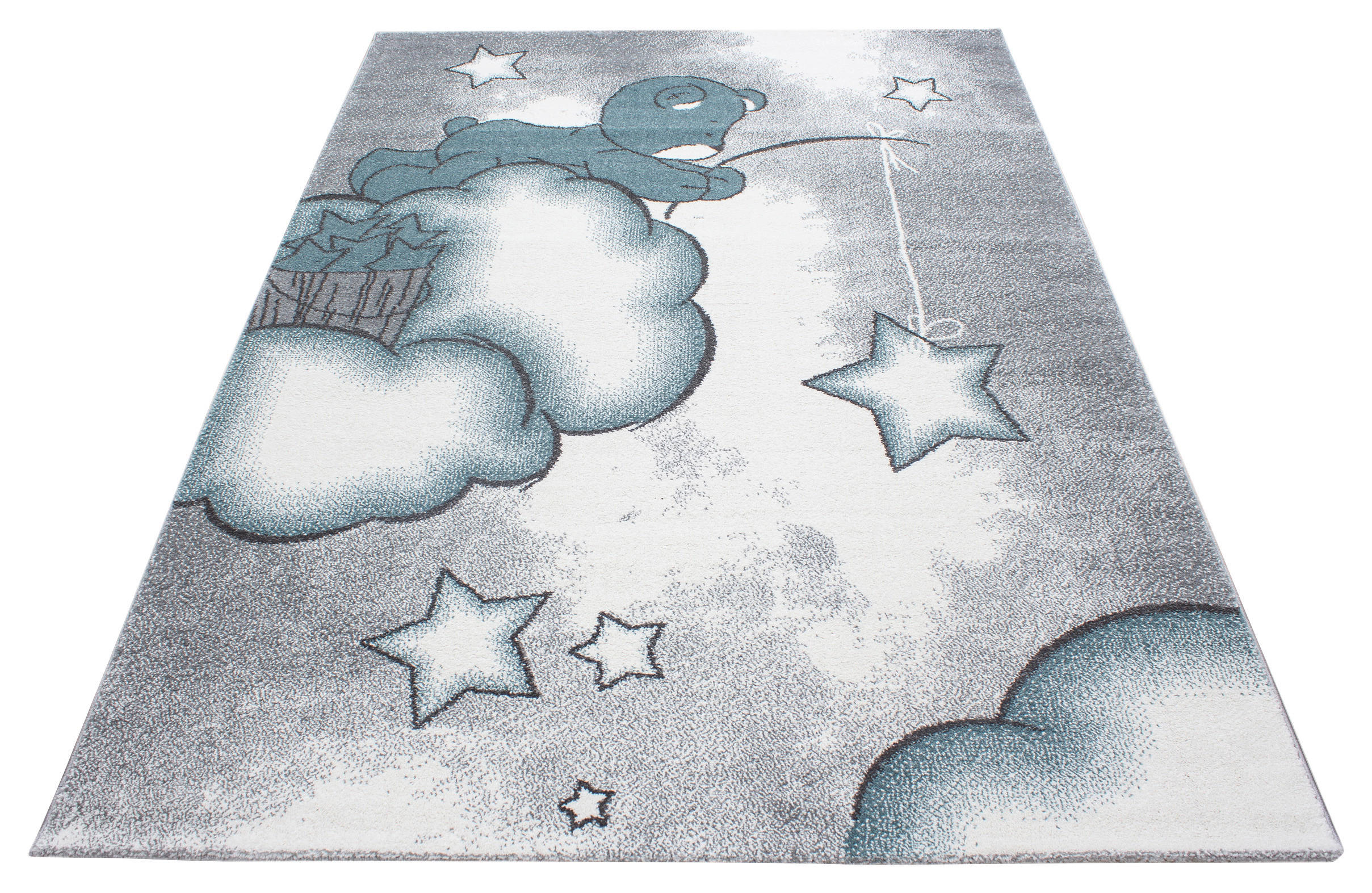 Ayyildiz Teppich KIDS blau B/L: ca. 80x150 cm KIDS - blau (80,00/150,00cm) - Ayyildiz