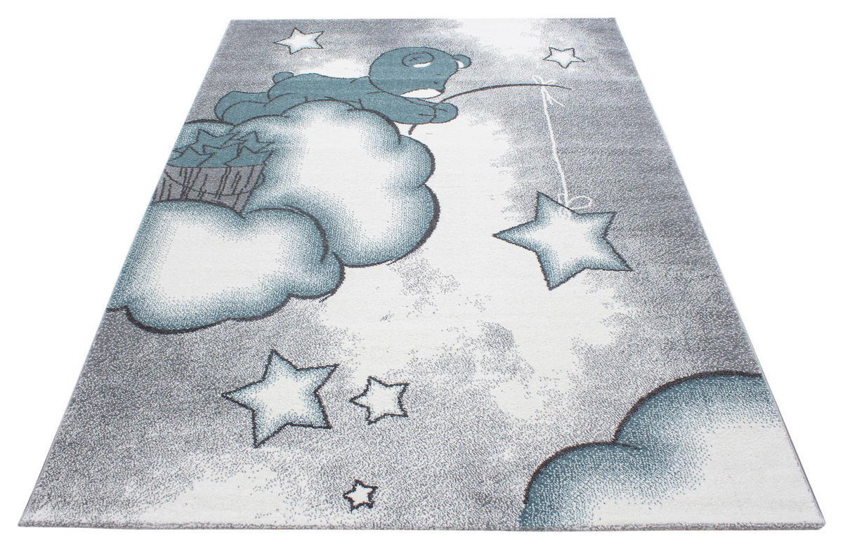 Ayyildiz Teppich KIDS blau B/L: ca. 120x170 cm KIDS - blau (120,00/170,00cm) - Ayyildiz