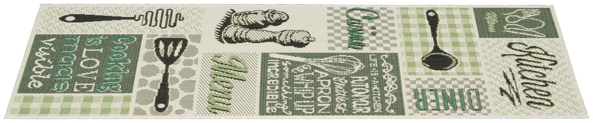 Küchenläufer Ambiente grün B/L: ca. 60x180 cm Ambiente - grün (60,00/180,00cm)