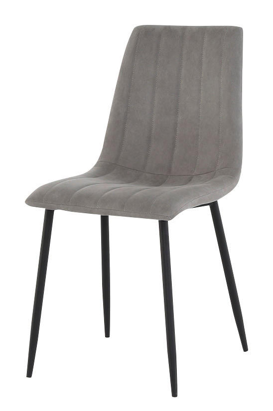 Stuhl  hellgrau B/H/T: ca. 44x87x59 cm Thea_Stuhl - hellgrau/schwarz (44,00/87,00/59,00cm)