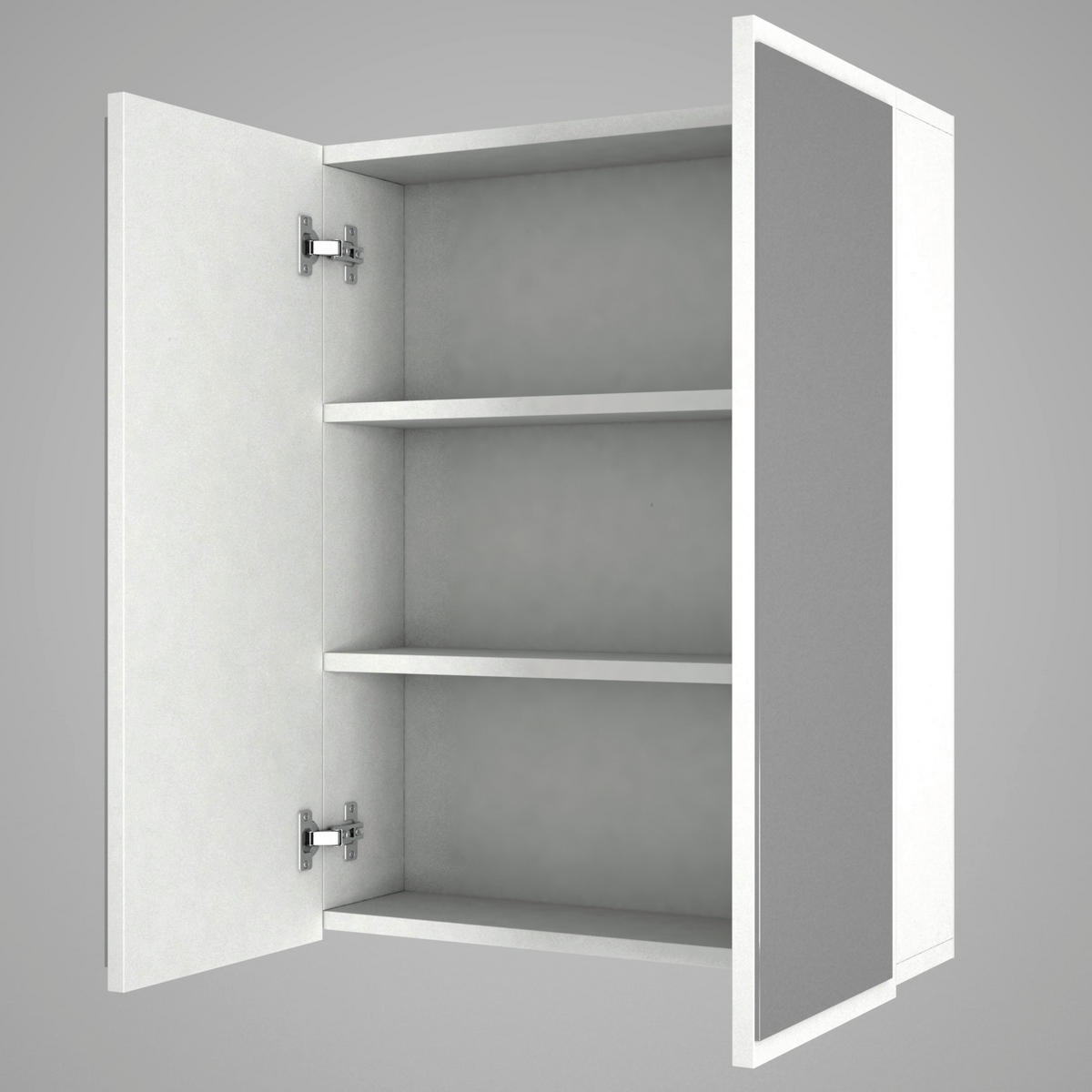 Hängeschrank Kayla weiß B/H/T: ca. 60x76,6x17 cm Kayla - weiß (60,00/76,60/17,00cm) - moebel17