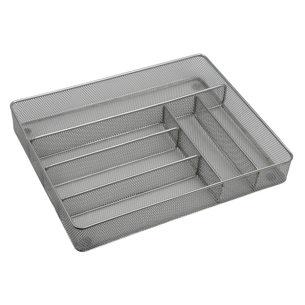 Kesper Besteckkasten silber Metall B/H/L: ca. 30,5x5,5x36,8 cm Besteckkasten - silber (36,80/30,50/5,50cm) - Kesper