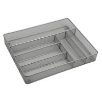 Kesper Besteckkasten silber Metall B/H/L: ca. 30,5x5,5x36,8 cm Besteckkasten - silber (36,80/30,50/5,50cm) - Kesper