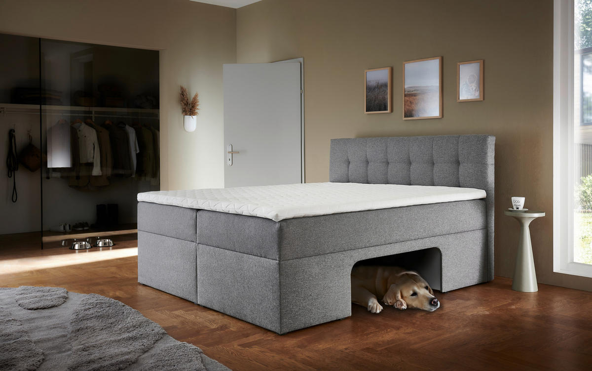 Boxbett Petty II hellgrau Petty II - hellgrau (180,00/112,00/210,00cm)