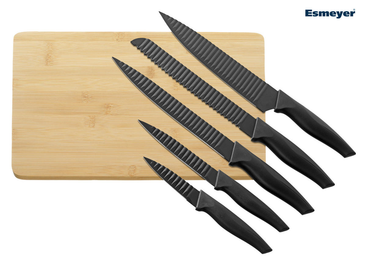 Esmeyer Messerset Orbit schwarz Edelstahl 5 tlg. Orbit - natur/schwarz - Esmeyer