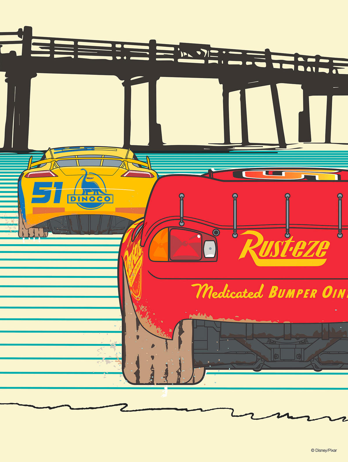 Komar Poster Cars Strengthen Together Disney B/L: ca. 30x40 cm Cars Strengthen Together - (30,00/40,00cm) - Komar